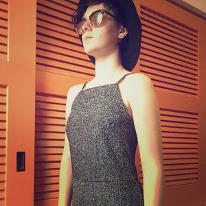 Silver openback jumpsuit